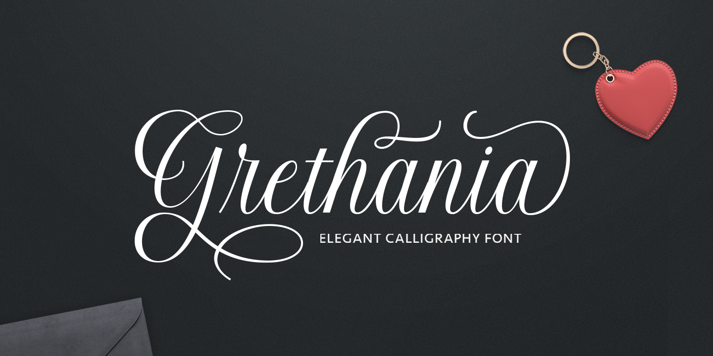 Grethania Script Regular Font preview